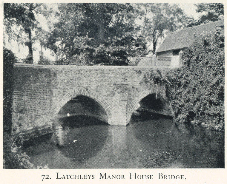 Latchleys Manor Bridge Ancient Bridges E Jervoise 1932 Copyright: Edwyn Jervoise 1932