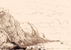 Walton on the Naze 1860s sketch of Cliffs 