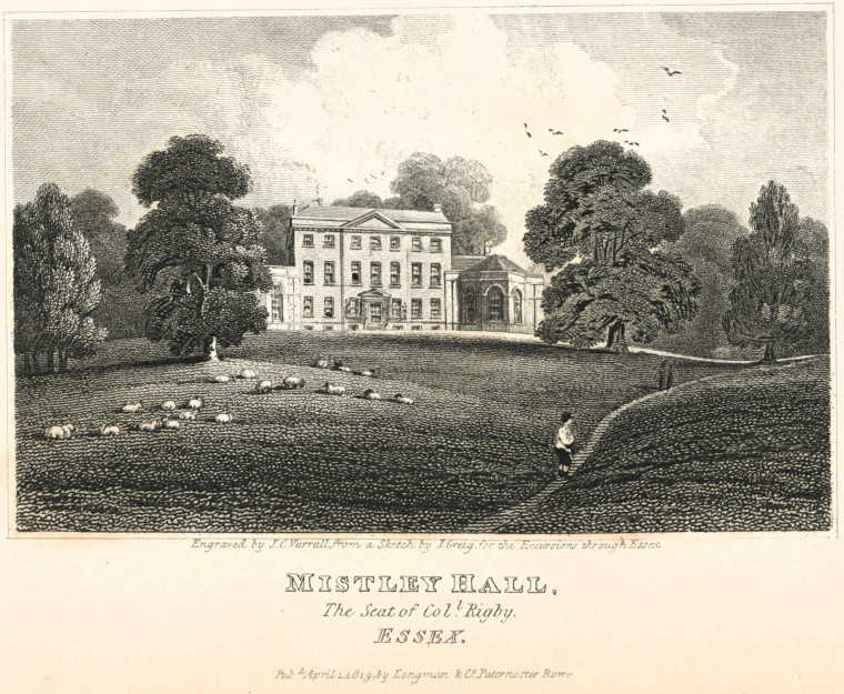 Mistley Hall Essex Excursions 1818 Copyright: J Greig