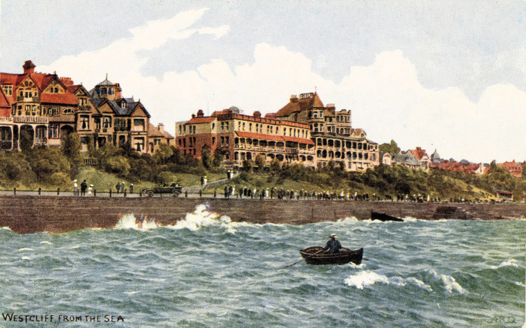 Westcliff from the Sea Colour Post Card Copyright: William George
