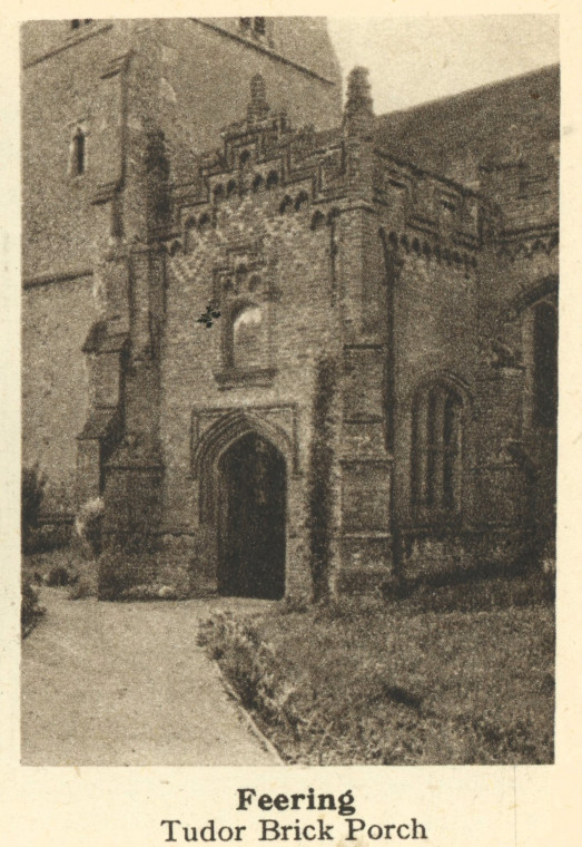 Feering Church Porch Arthur Mee 1942 Copyright: Arthur Mee 1942