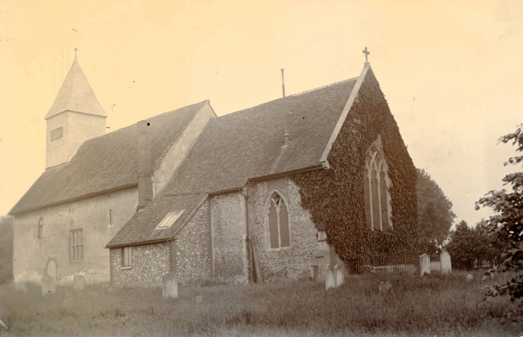 Wakes Colne Church Before Restoration Copyright: William George