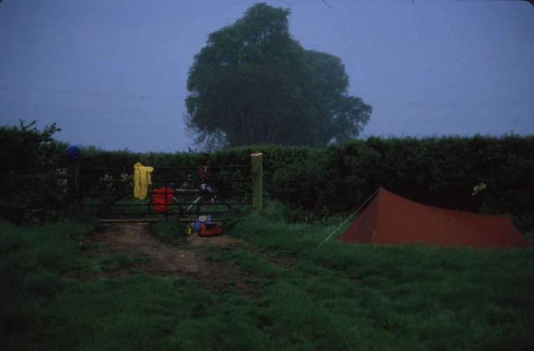 Camping near Maldon May 1985 Copyright: Roger Payne