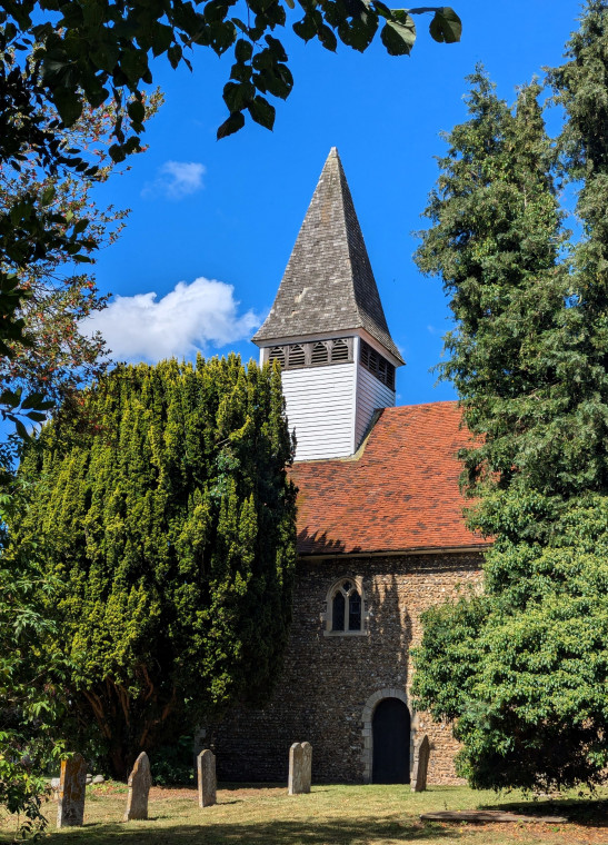 Wakes Colne Church South Face Turret and Spire 13 September 2024 Copyright: William George