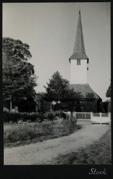 Stock Church footpath Photograph Album 1955 Copyright: Photograph Album