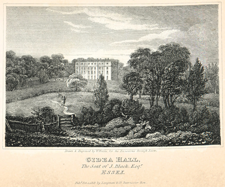 Gidea Hall 1818 Essex Excursions Copyright: W Wallis