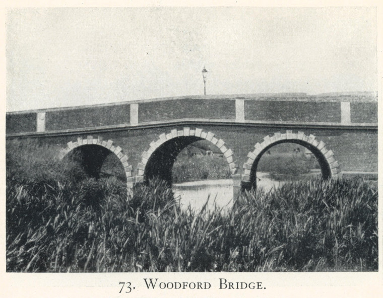 Woodford Bridge Ancient Bridges E Jervoise 1932 Copyright: Edwyn Jervoise 1932