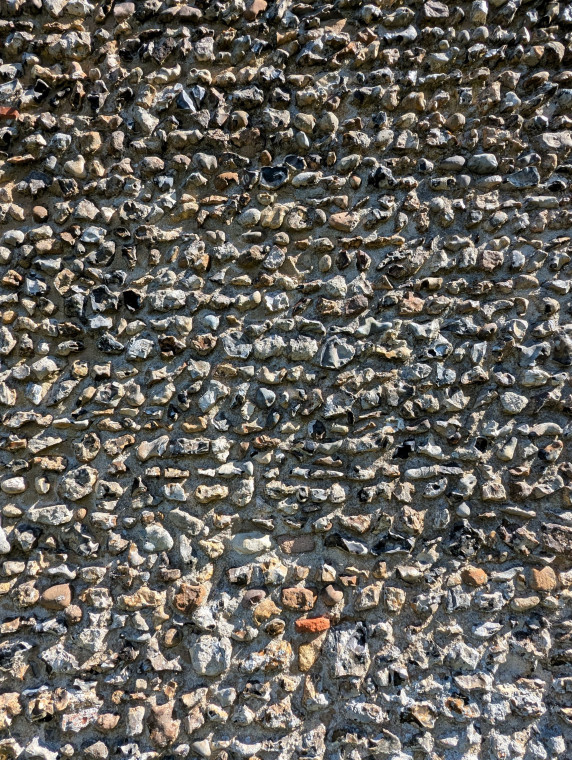 Wakes Colne Church Coarsed Flint Nodules 13 September 2024 Copyright: William George