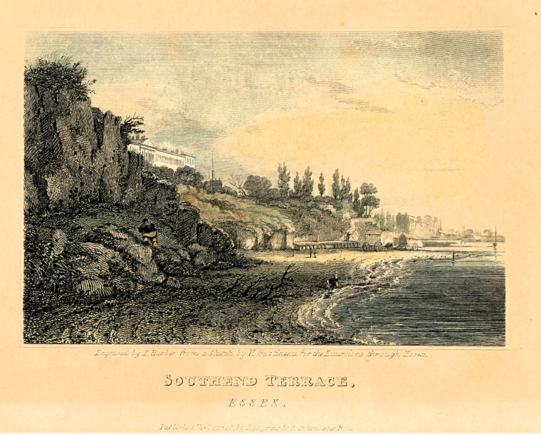 Southend Terrace Tinted Engraving 1818 Copyright: William George Collection