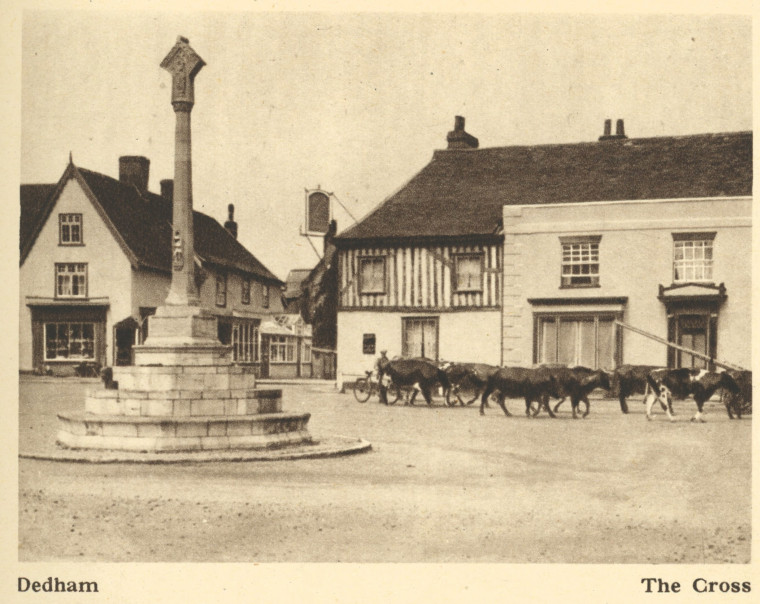 Dedham The Cross Arthur Mee 1942 Copyright: Arthur Mee 1942