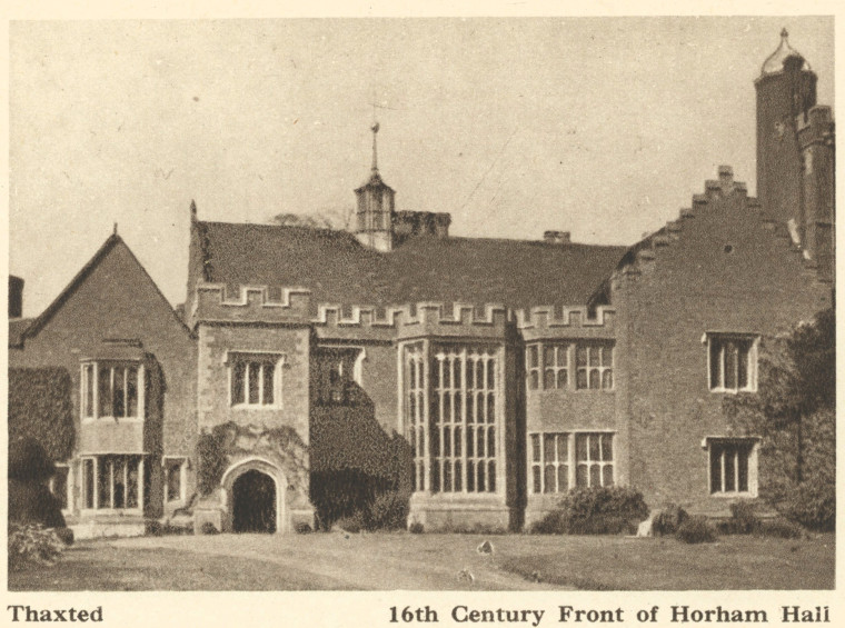 Horham Hall Arthur Mee 1942 Copyright: Arthur Mee 1942