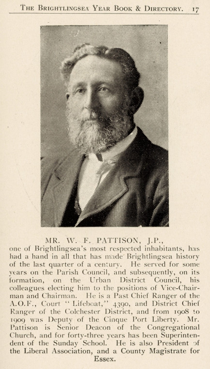 W F Pattison Brightlingsea Year Book Copyright: Brightlingsea Year Book