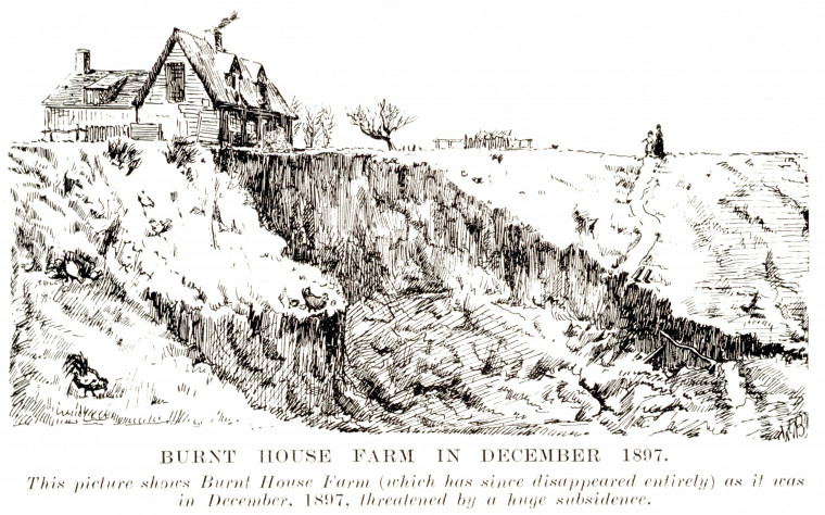 Walton Burnt House Farm 1897 Landslip Copyright: W Gurney Benham Essex Sokens 1928