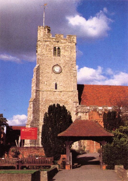 Rayleigh Church Tower Colour Postcard Copyright: William George