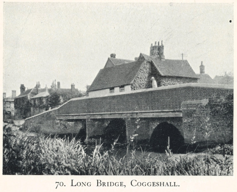 Coggeshall Long Bridge Ancient Bridges E Jervoise 1932 Copyright: Edwyn Jervoise 1932