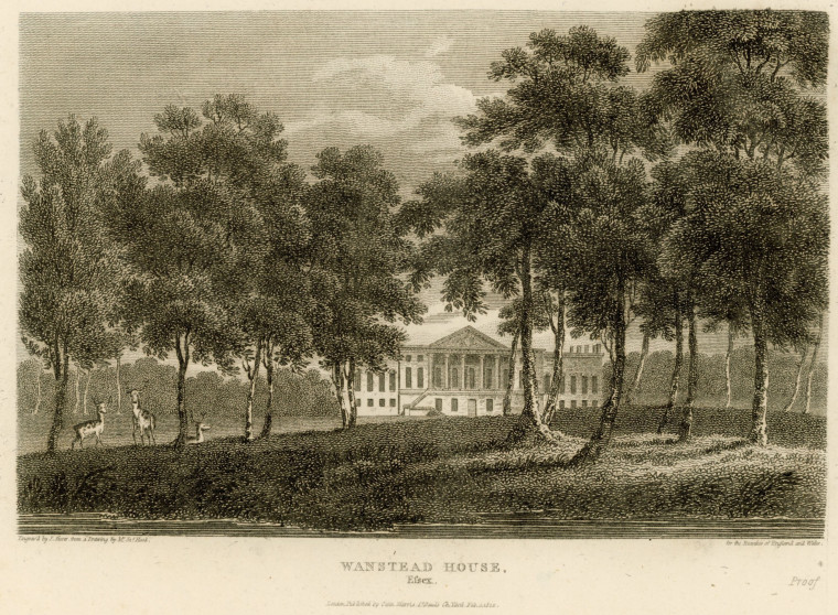 Wanstead House 1812 Print Copyright: William George