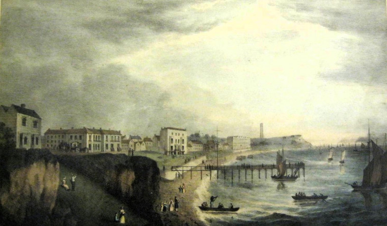 Walton on the Naze Coloured Print about 1830 Copyright: William George