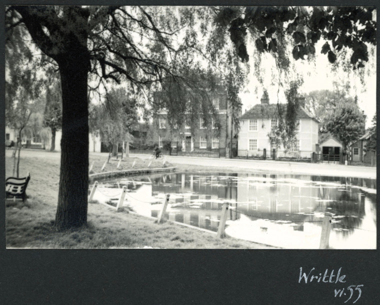 Writtle Pond and Houses Photograph Album 1955 Copyright: Photograph Album