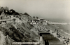 Walton Naze Cliffs Hipkins Beach Post Card Black and White