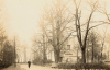 Barking Rookery Lane off Upney Lane Sepia Post Card  