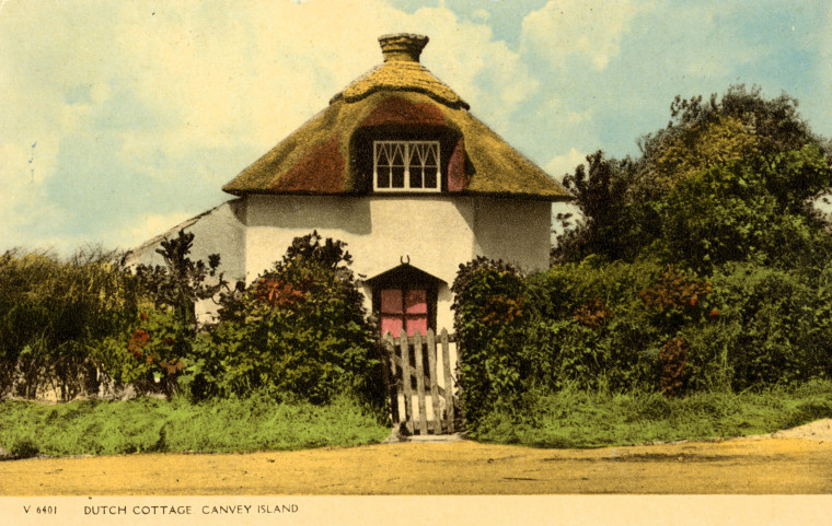 Canvey Island Dutch Cottage Coloured Post Card Copyright: Post Card