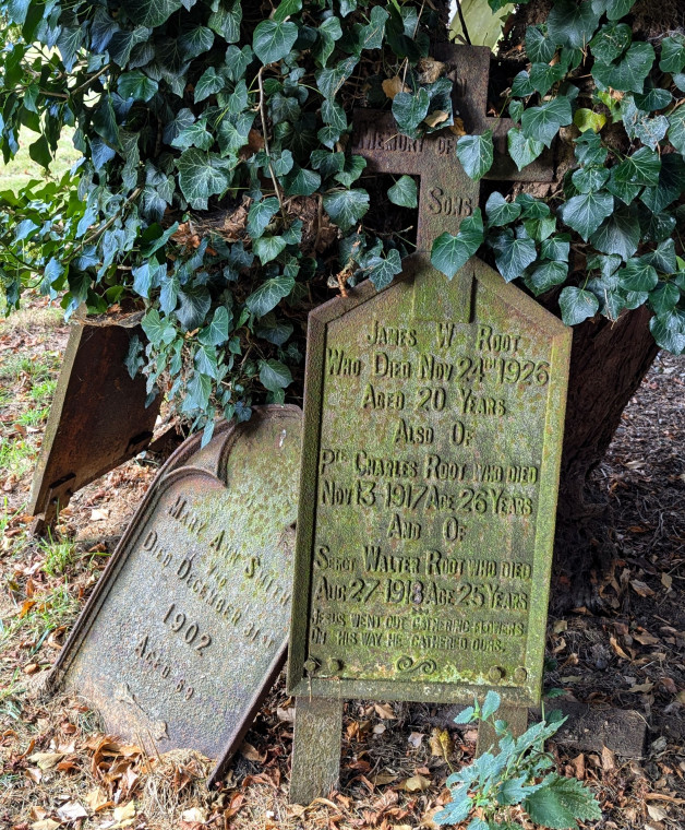 Wakes Colne Church Cast Iron Grave Markers 13 September 2024 Copyright: William George