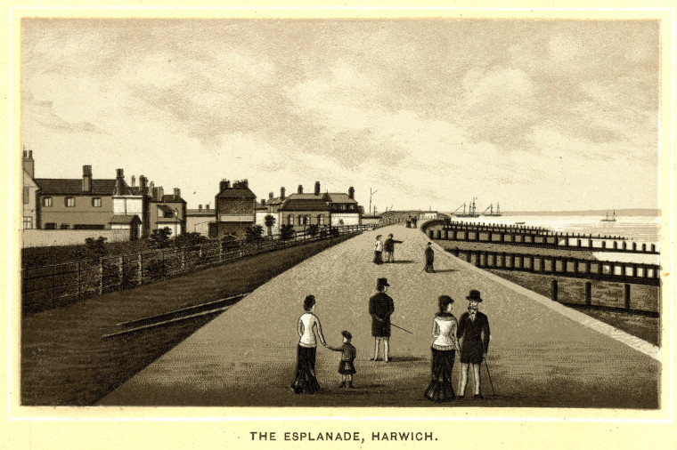 Harwich The Esplanade circa 1890 Album Copyright: Charles Reynolds and Co Album