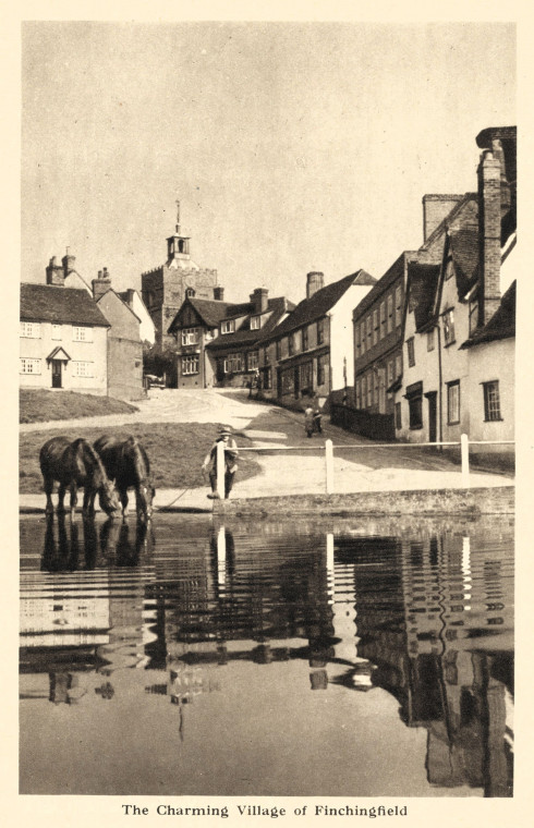 Finchingfield Village Arthur Mee Essex 1942 Copyright: Arthur Mee 1942