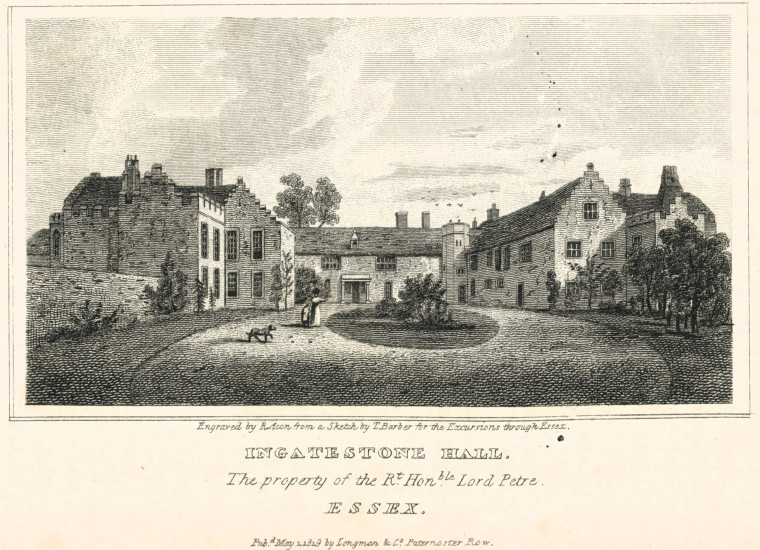 Ingatestone Hall Essex Excursions 1818 Copyright: T Barber