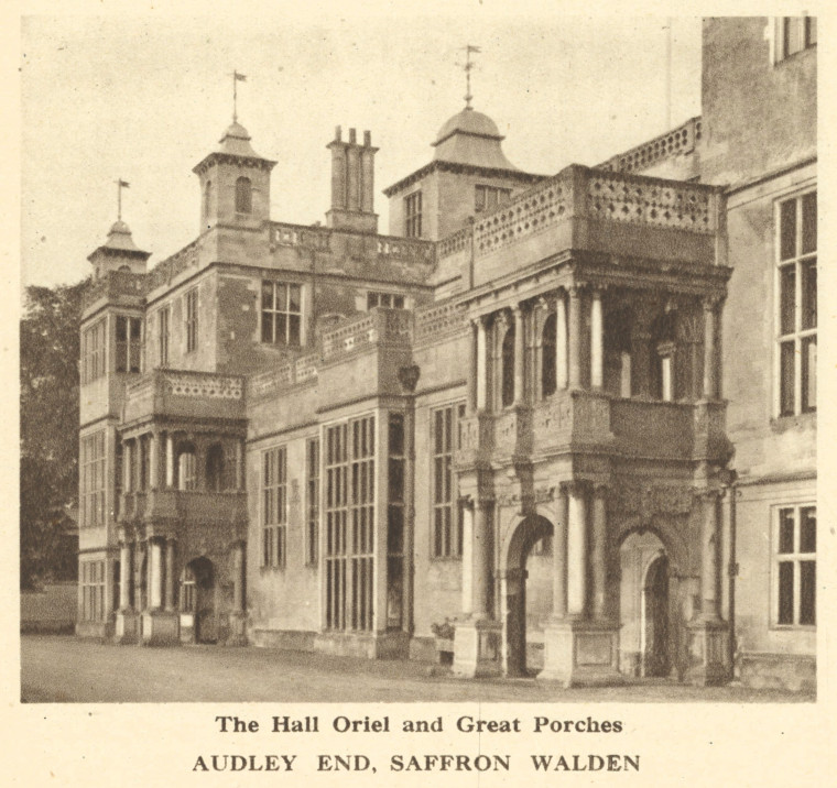 Audley End Porches Arthur Mee 1942 Copyright: Arthur Mee 1942