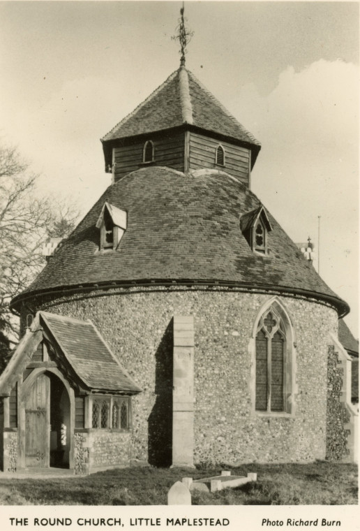 Little Maplestead Round Church Post Card Copyright: William George
