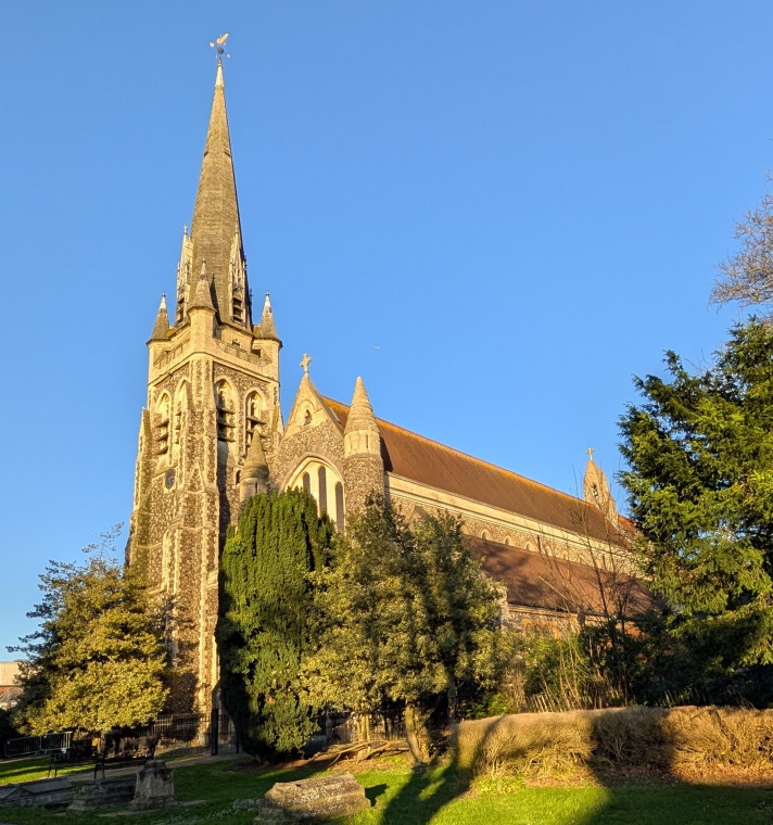 Brentwood St Thomas Church St Thomas Tower and Spire Copyright: William George 2 January 2025