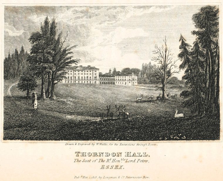 Thorndon Hall Essex Excursions 1818 Copyright: W Wallis