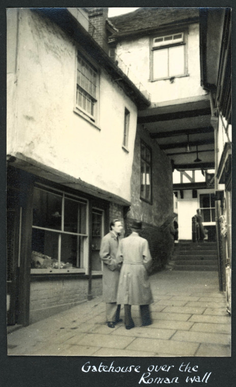 Colchester Gateway over Roman Wall 1955 Photograph Album Copyright: Photograph Album