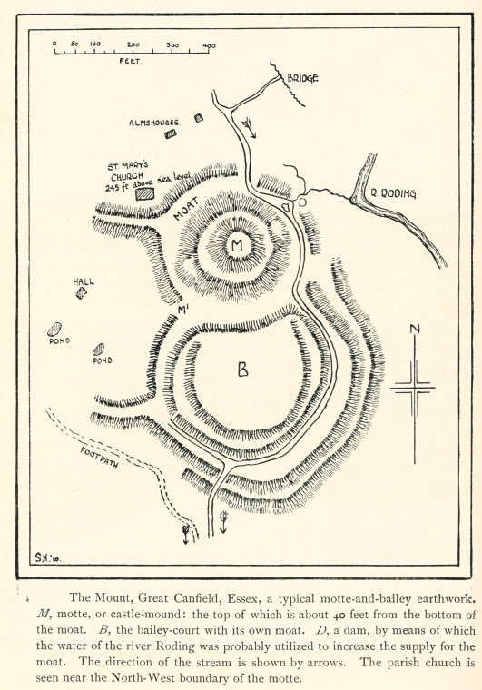 Great Canfield The Mount Earthwork 1912 Plan Copyright: William George