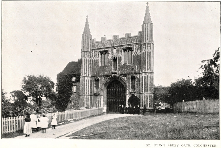 Colchester St John Abbey Gateway photographic view Copyright: Sands and Sons 32 Views of Clacton