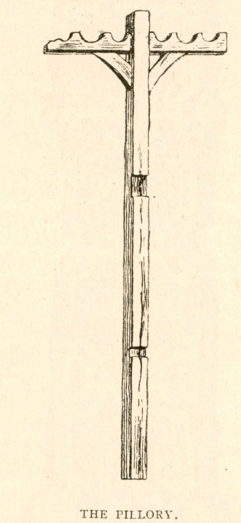 Waltham Abbey Pillory Essex Review 1892 Copyright: Essex Review