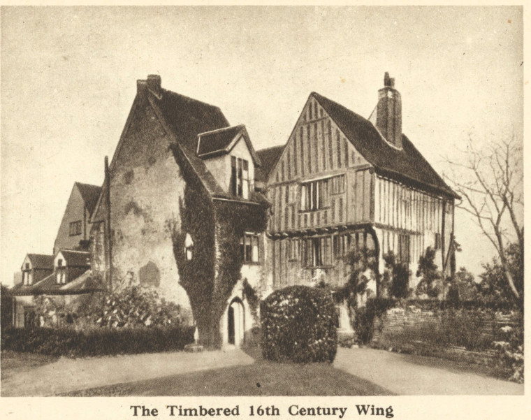 Beeleigh Abbey Timbered Wing Arthur Mee 1942 Copyright: Arthur Mee 1942