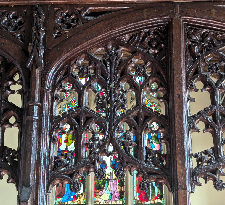 Abbess Roding Church Screen Detail 17th September 2024 Copyright: William George