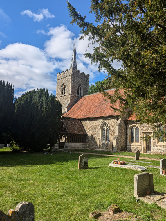 Abbess Roding Church South churchyard 17th September 2024 Copyright: William George