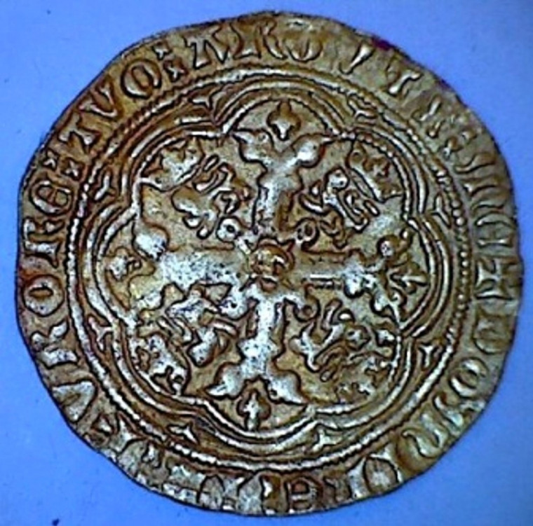 Edward III Half Gold Nobel 1360s Reverse Copyright: William George