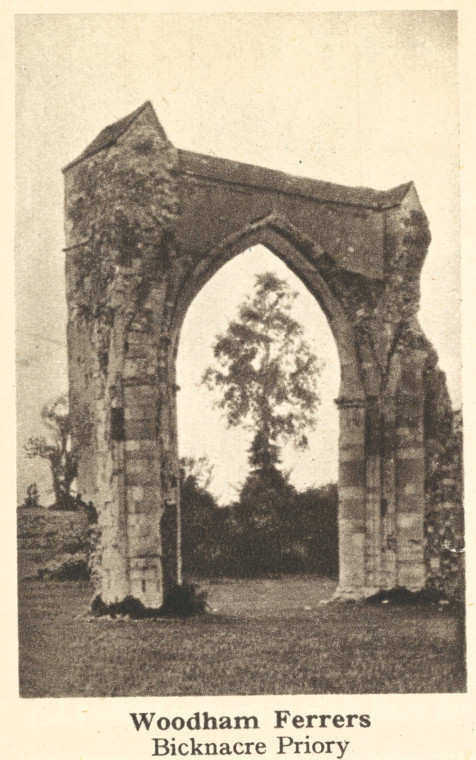 Bicknacre Priory Mee 1942 Copyright: Arthur Mee 1942