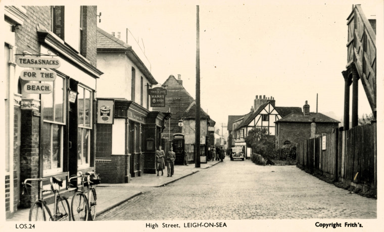 Leigh on Sea Old Town High Street Post Card Copyright: William George