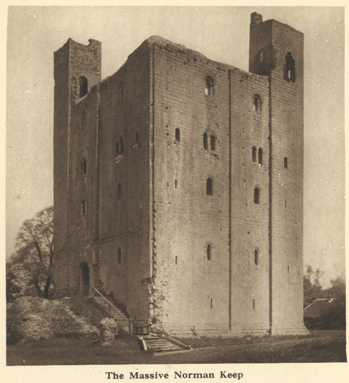 Castle Hedingham Castle Arthur Mee Essex 1942 Copyright: Arthur Mee 1942