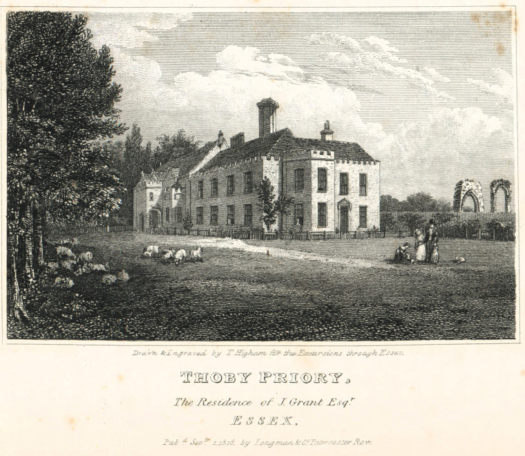 Thoby Priory Essex Excursions 1818 Copyright: T Higham