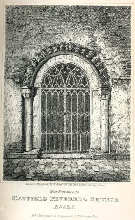 Hatfield Peverell Church West Entrance 1818 Essex Excursions Copyright: J Greig