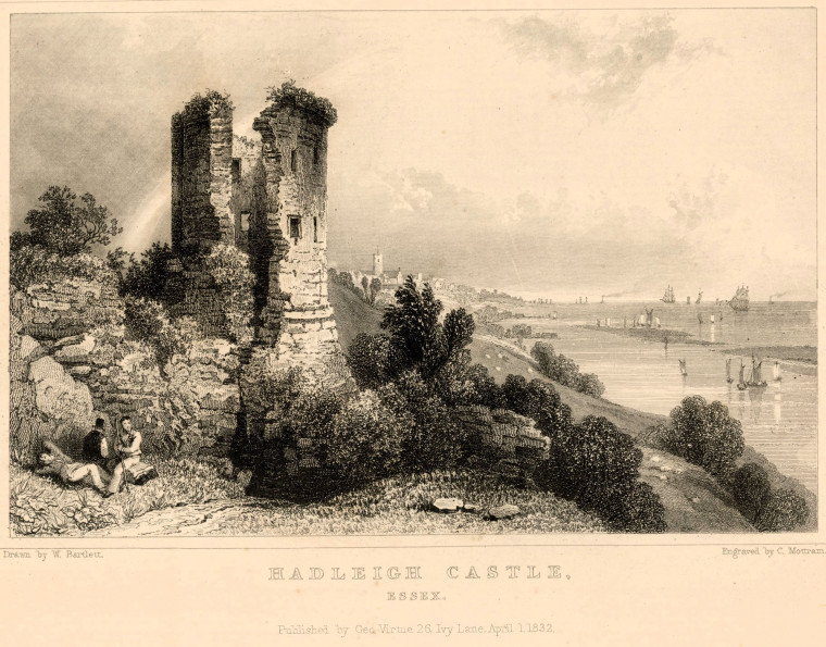 Hadleigh Castle 1832 Print Copyright: William George