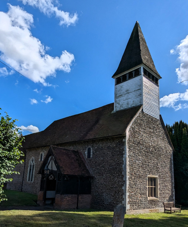 Wakes Colne Church from north west 13 September 2024 Copyright: William George