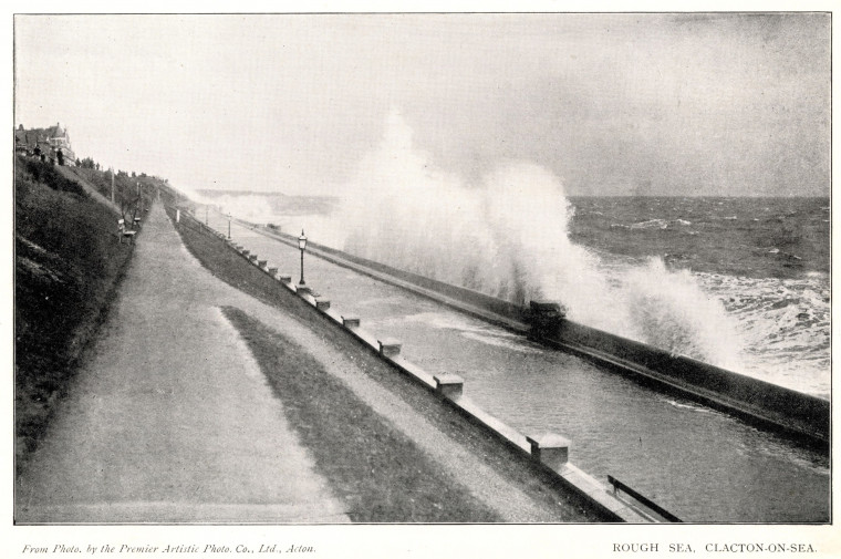 Clacton Rough Seas photographic view Copyright: Premier Artistic Photo Co