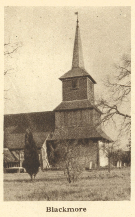 Blackmore Church Arthur Mee 1942 Copyright: Arthur Mee 1942